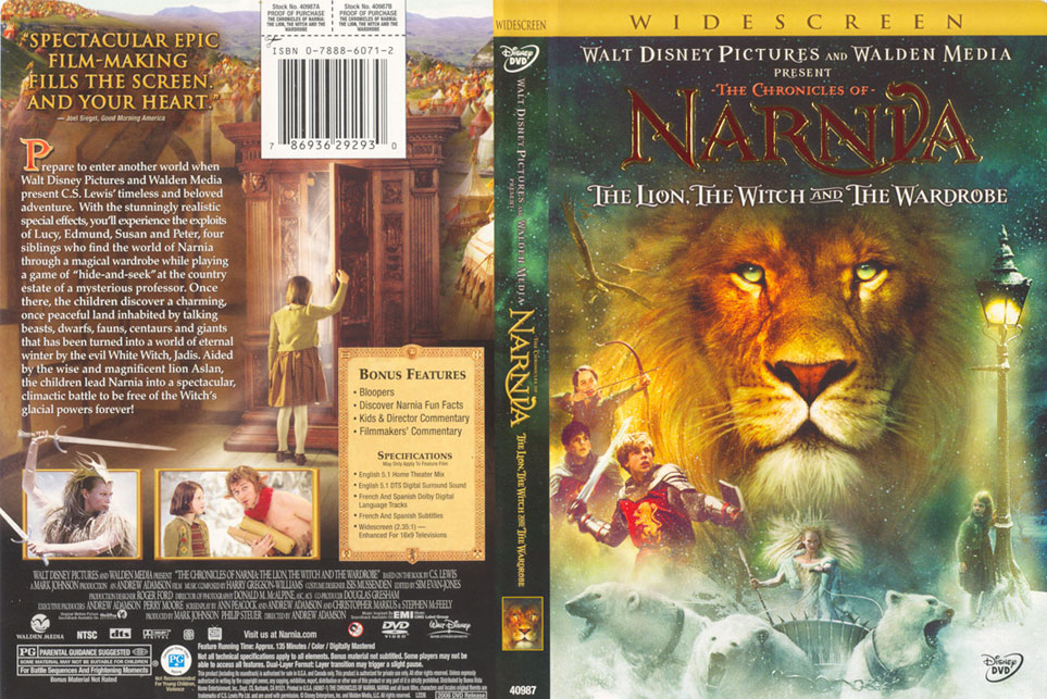 DVD REVIEW: CHRONICLES OF NARNIA, THE – TLTWATW (SE)